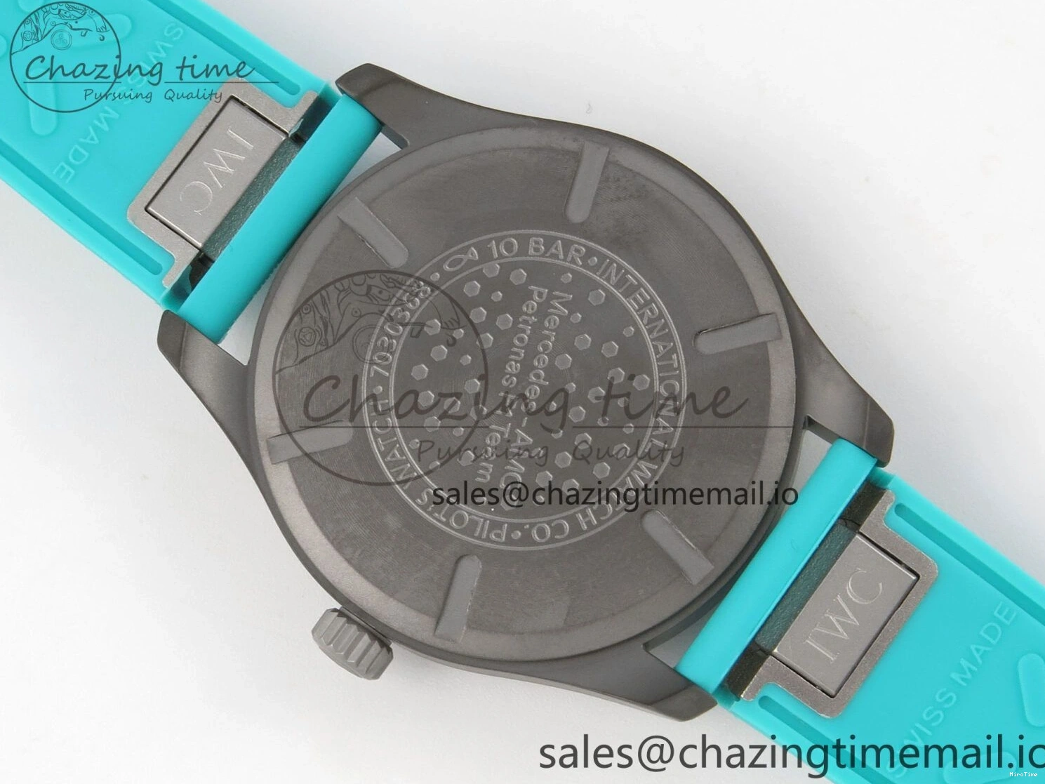 MIROTIME 0109 Pilot Mark XX BLSF 1:1 Best Edition Black Blue Dial on Blue Rubber Strap MIYOTA Sleek 6989